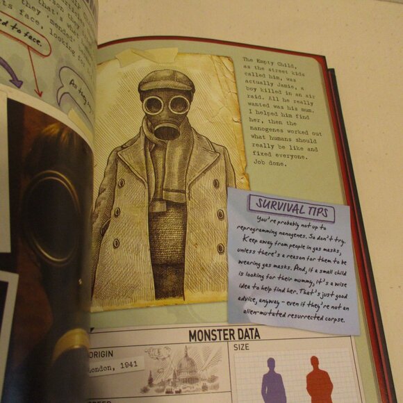 Dr Who Dangerous Monsters Official Guide Small Black White Reading Book - Picture 9 of 9